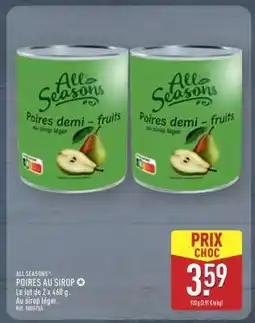 ALDI POIRES AU SIROP offre