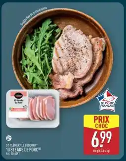 ALDI 10 Steaks de Porc offre