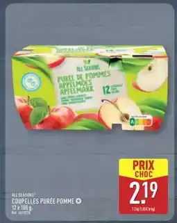 ALDI ALL SEASONS COUPELLES PURÉE POMME offre