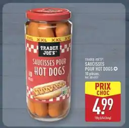 ALDI SAUCISSES POUR HOT DOGS offre