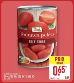 ALDI TOMATES PELÉES ENTIÈRES offre