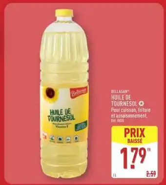 ALDI BELLASAN HUILE DE TOURNESOL offre