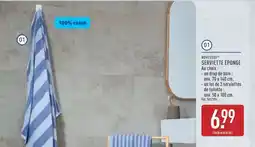 ALDI SERVIETTE ÉPONGE offre