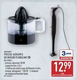 ALDI PRESSE-AGRUMES OU MIXEUR PLONGEANT offre