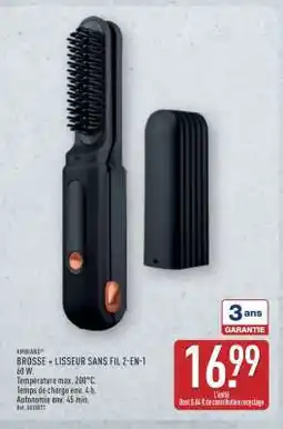 ALDI BROSSE + LISSEUR SANS FIL 2-EN-1 offre