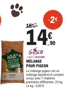 E.Leclerc Brico Mélange pour pigeon offre