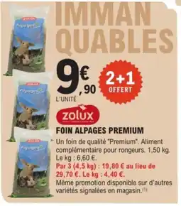 E.Leclerc Brico ZOLUX Foin alpages premium offre