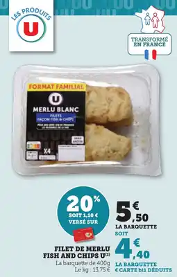 Maximarché Filet de merlu fish and chips u offre