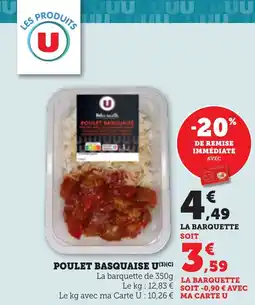 Maximarché Poulet basquaise u offre