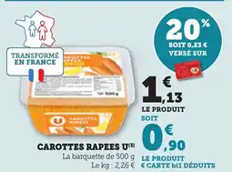 Maximarché Carottes rapees u offre