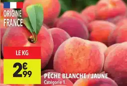 Supeco Pêche blanche/jaune offre