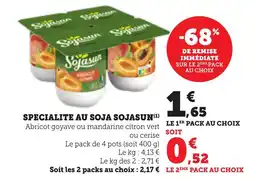 Maximarché Specialite au soja sojasun offre