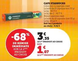 Maximarché Cafe starbucks offre