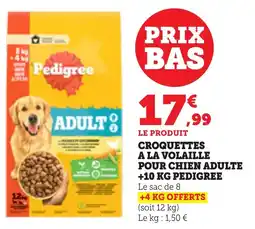 Maximarché Croquettes a la volaille pour chien adulte offre