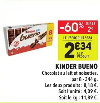 Supeco KINDER BUENO offre
