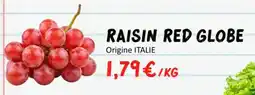 Hmarket Raisin red globe offre