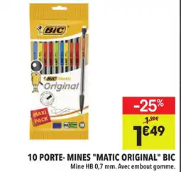 Supeco BIC 10 porte- mines "matic original" offre