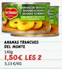 Hmarket Ananas tranches del monte offre