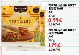 Hmarket Tortillas hmarket selection x6 offre