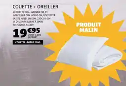 Gifi Couette + oreiller offre