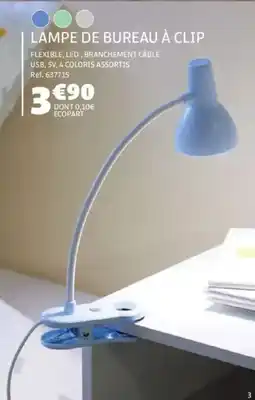 Gifi Lampe de bureau à clip offre