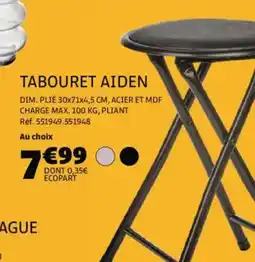 Gifi Tabouret aiden offre