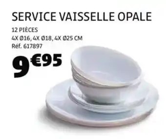GiFi Service vaisselle opale offre
