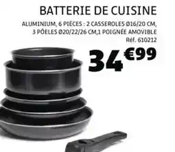 Gifi Batterie de cuisine offre