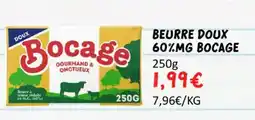 Hmarket Beurre doux 60%mg bocage offre