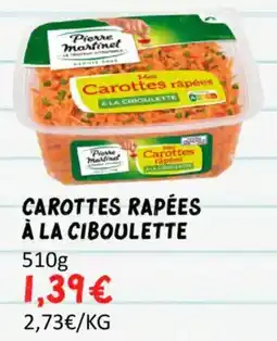 Hmarket Carottes rapées à la ciboulette offre