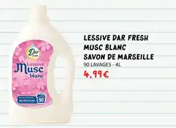 Hmarket Lessive dar fresh musc blanc savon de marseille offre