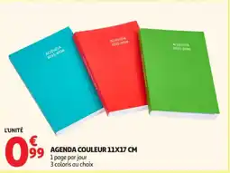 Auchan Supermarché Agenda couleur offre