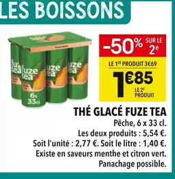 Supeco Fuze Tea Thé glacé Fuze Tea offre