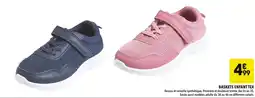 Supeco Tex Baskets enfant offre