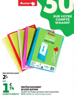 Auchan Supermarché Protège document 80 vues auchan offre