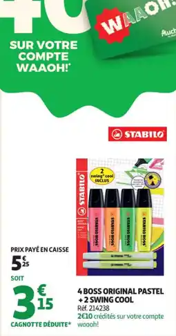 Auchan Supermarché 4 boss original pastel +2 swing cool offre
