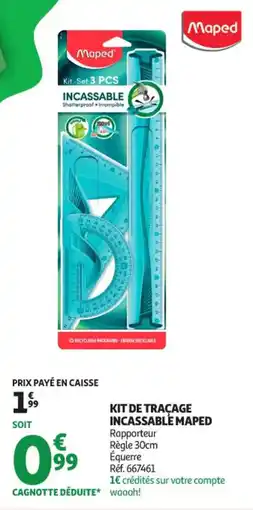 Auchan Supermarché Kit de tracage incassable maped offre