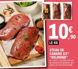 E.Leclerc Steak de canard x3 delmond offre
