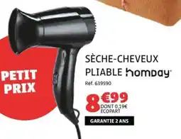 Gifi HOMPAY Sèche-cheveux pliable offre