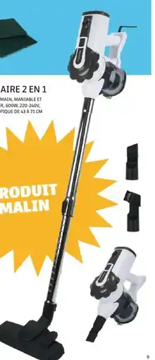 Gifi Aspirateur filaire 2 en 1 offre