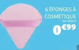Gifi 6 éponges à cosmétique offre