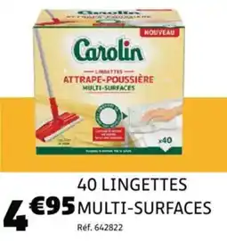Gifi CAROLIN 40 lingettes multi-surfaces offre