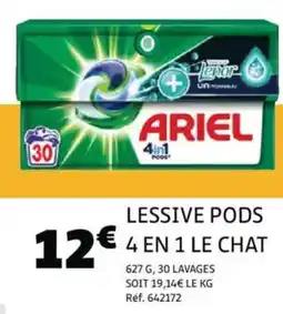 Gifi ARIEL Lessive pods 4 en 1 le chat offre