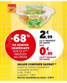 Super U Daunat Salade composée offre