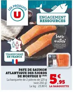Super U U Pavé de saumon atlantique des fjords de Norvège offre