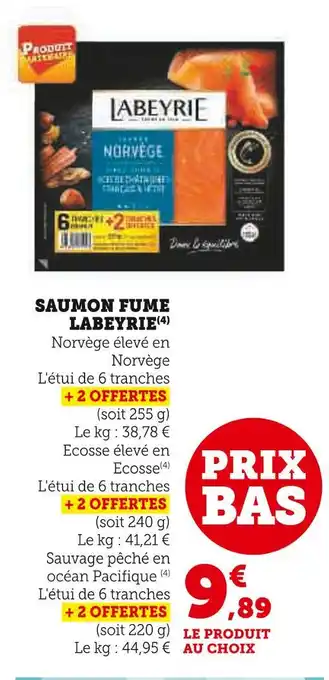 U Express Labeyrie Saumon fumé offre