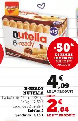 U Express Nutella B-ready offre