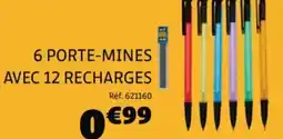 Gifi 6 porte-mines avec 12 recharges offre