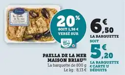Hyper U Maison briau - paella de la mer offre