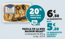 Hyper U Paella de la mer maison briau offre